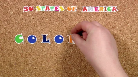 50 states of America. State of Colorodo Stock Footage 48977553