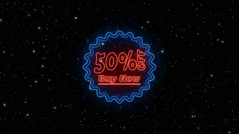 50 % off Text animated with black background and for green screen Stock Footage 211977287