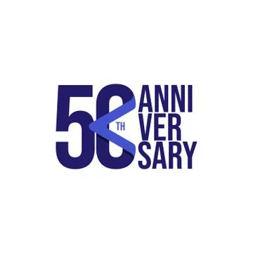 50 Th Anniversary Celebration Vector Template Design Illustration Stock Illustration