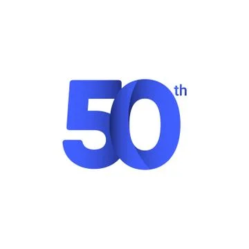 50 th Anniversary Vector Template Design Illustration Stock Illustration