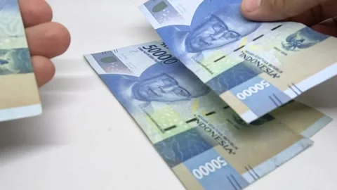 50 thousand rupiah Stock Footage 284292732