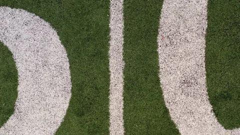 50 yard line establishing pull away reveal aerial shot 4k Stock Footage 120761900