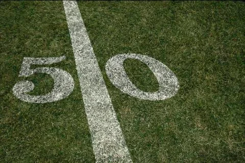 50 Yard Line 스톡 사진