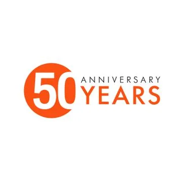 50 years logo Stock Illustration