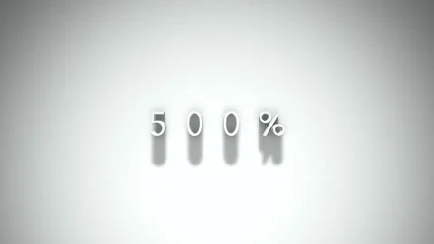 500 3D title animation with shadows on a white background 스톡 동영상 296832537
