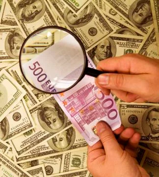 500 euro note Stock Photos