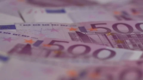 500 Euro video background Stock Footage 82449717