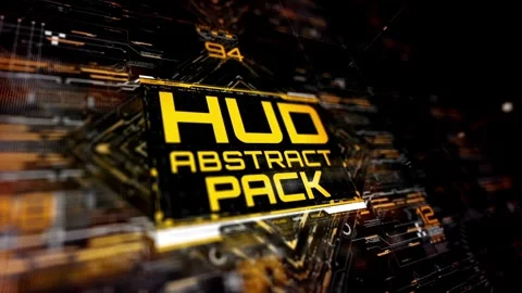 500 HUD Abstract Pack After Effects stock