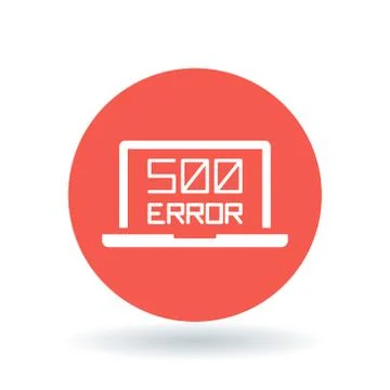 500 internal server error icon Stock Illustration