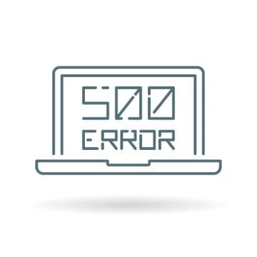 500 internal server error icon Stock-Illustration