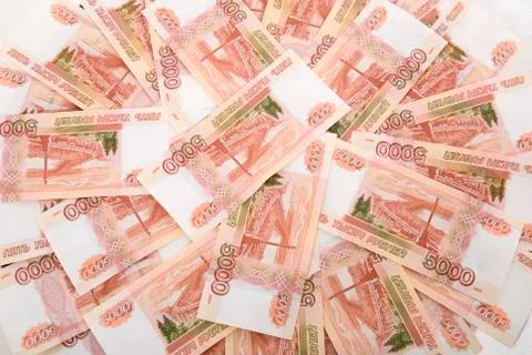 5000 Russian Roubles Stock Photos