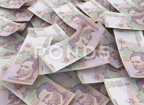 50000 colombian pesos, financial concept Stock Photos