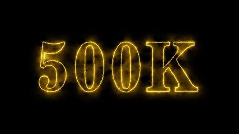 500k text animation suitable for social media presentation 스톡 일러스트