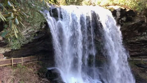 502 Man exploring a waterfall Stock Footage 134630171