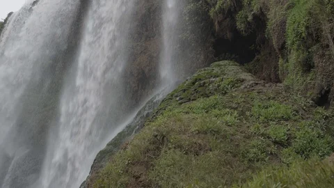 50Fps Shot from below Ouzoud waterfall in North Africa, Morocco Video stock 100271673