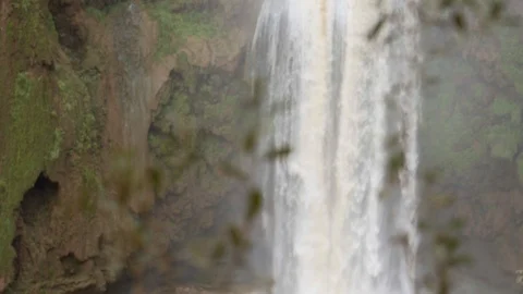 50Fps shot of Ouzoud waterfall with camera movement Video stock 100289391