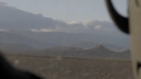 50fps View of atlas mountain range from a car window Video stock 100294289