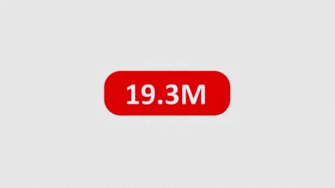 50M Subscriber Counter Animation Video stock 342311137