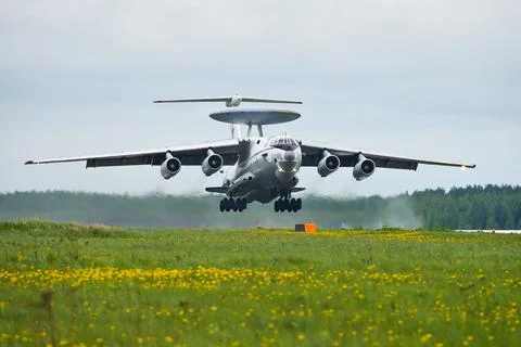 A-50's taking off. Stock Photos