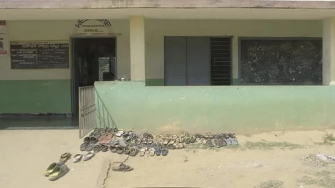51. Students left their slipper before entering the class Stock-Footage 149098163