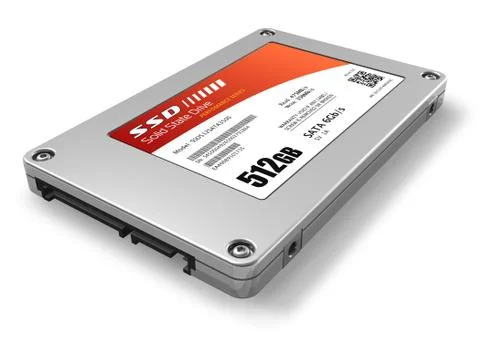 512GB solid state drive (SSD) Stock Illustration