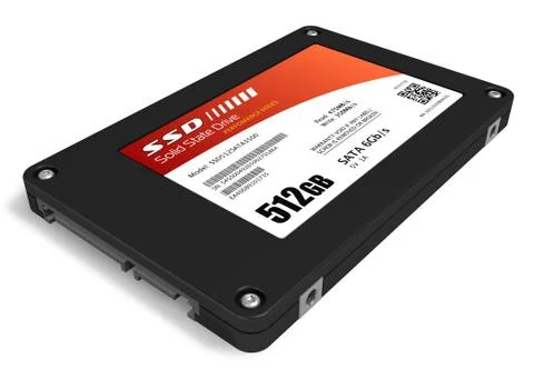 512GB solid state drive (SSD) Stock Illustration