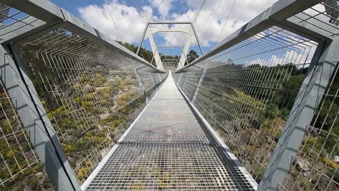 516 Arouca - Largest suspension bridge in the world - Paiva River in Portugal Video stock 153496640