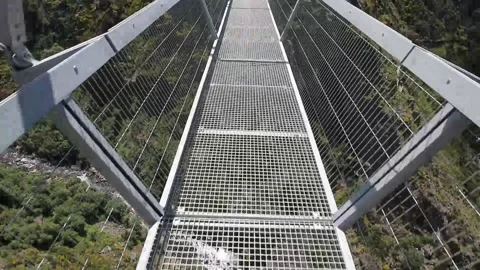 516 Arouca - Largest suspension bridge in the world - Paiva River in Portugal Video stock 153496676