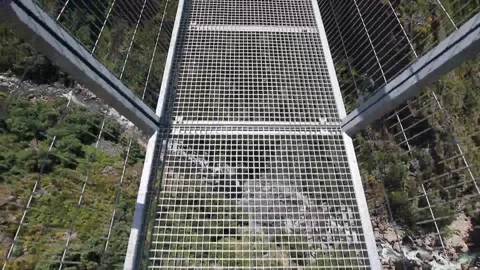 516 Arouca - Largest suspension bridge in the world - Paiva River in Portugal Video stock 153496689