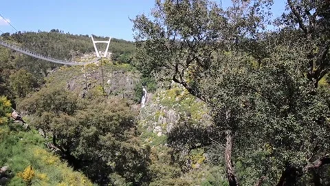 516 Arouca - Largest suspension bridge in the world - Paiva River in Portugal Video stock 153496903