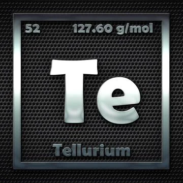 52.-Tellurium Illustrazione stock