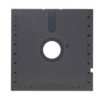5.25-inch floppy disk or diskette isolated on white Stock Photos