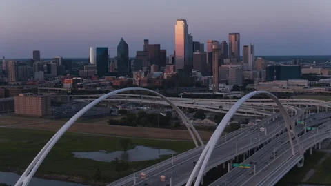 5.2k Dallas Sunset Stock Footage 130181958