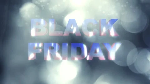 53 Animation Text Bokeh Effect Black Friday v2 Video stock 135037546