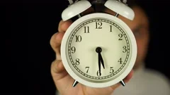 Alarm Clock Set At 5 Am Stock Video Pond5