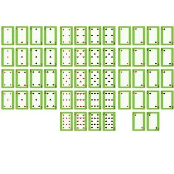 54 playing cards Stock Illustration