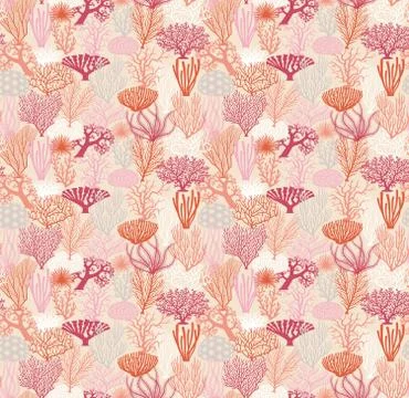 541 Corals pattern big Stock-Illustration