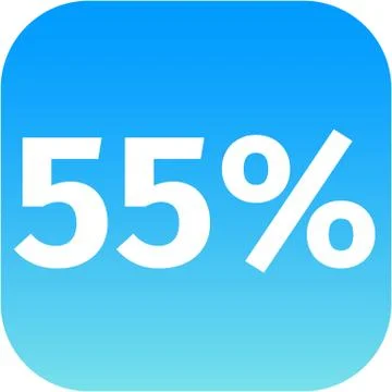 55 percent icon Stock-Illustration