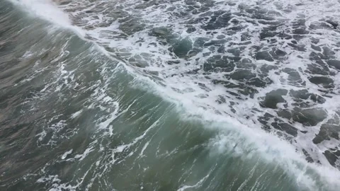 55 Seconds of Ocean Waves in Japan Cinematic Long Nature Sea Motion Stock Footage 336674968