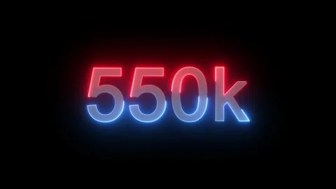 550 K Electric lighting text with animation on black background, Stock Footage 317226930
