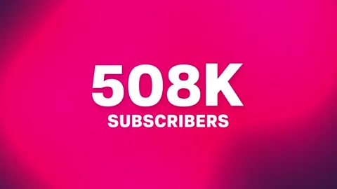 550 K Youtube Subscribers 4K Motion Video Stock Footage 318702888