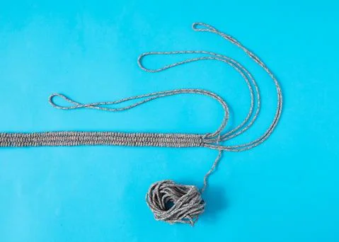 550 paracord project being in the process of making 스톡 사진