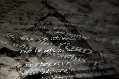 5505 10 ten commandments  Stock-Footage 700527