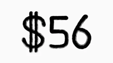 56 Dollar Hand Drawn Animation For Finance Currency Money Business Concept Stock Footage 306295360