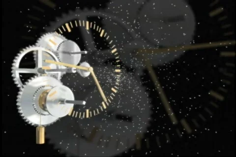 5601 watch time tunnel clock space  Stock Footage 707945