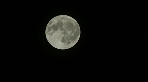 560mm Full Moon Time Lapse 2-4K Resolution Stock Footage