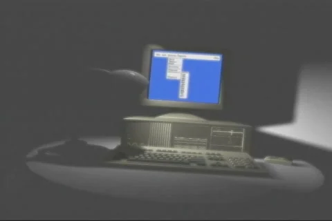 5615L enter computer external disc drive  Stock Footage 706812