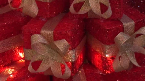 5654 gift box lights Stock Footage 924175