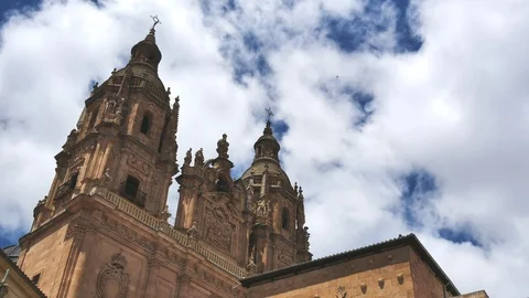 5666 The New Cathedral close up time lapse , Salamanca , Spain Stock Footage 91990541
