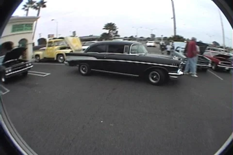 57 chevy blk  Stock Footage 366954